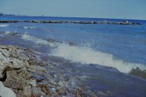 Looking north along the beach